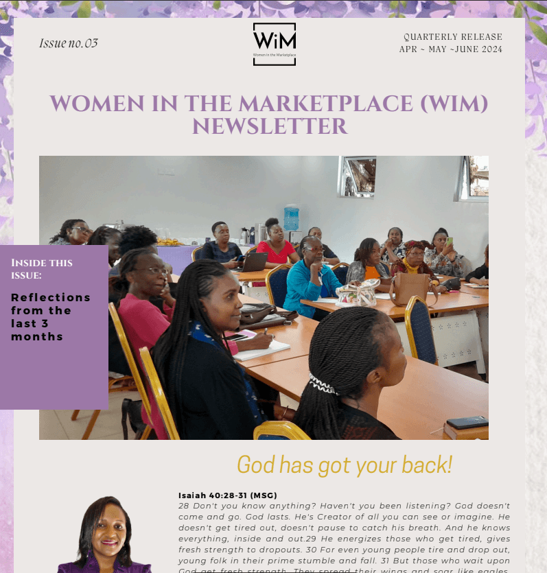 Issue No. 3: WIM Newsletter